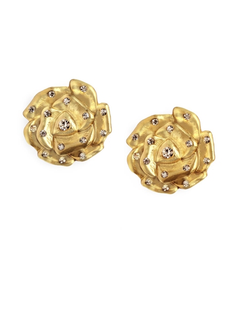 

Foxy Sperks Gold-Plated Floral Studs