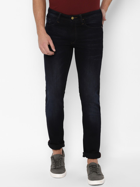 

Solly Jeans Co. Men Navy Blue Skinny Fit Mid-Rise Clean Look Stretchable Jeans