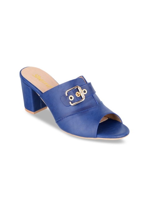 

Sherrif Shoes Women Blue Solid Mules