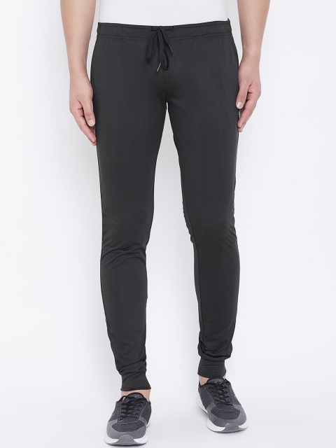 

JUMP USA Men Black Solid Slim-Fit Track Pants
