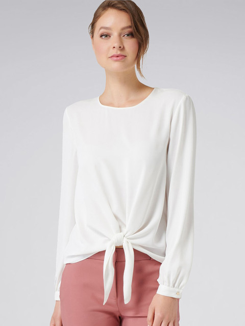 

Forever New Women White Solid Top