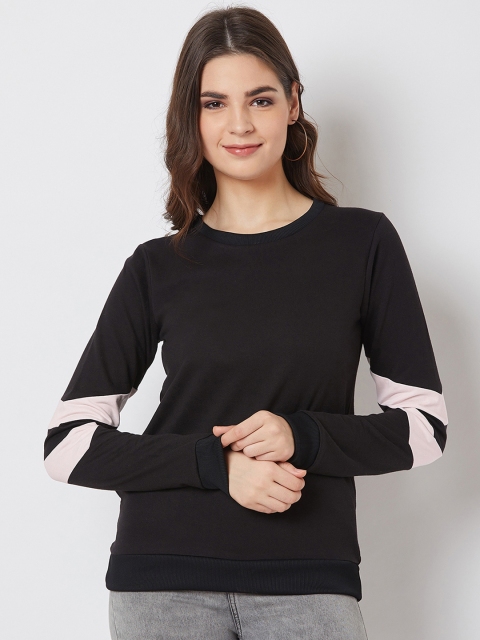 

Nun Women Black Solid Sweatshirt