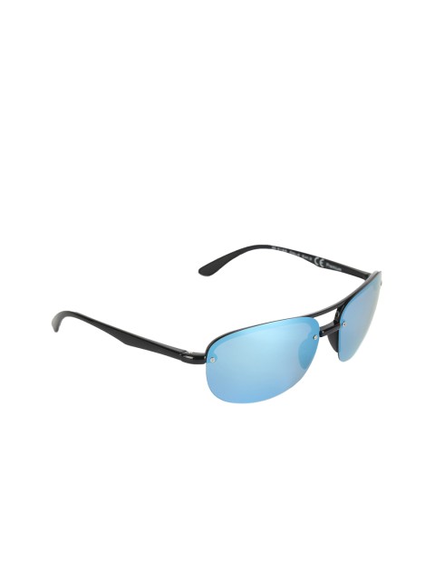 

Daniel Klein Men Polazised & UV Protected Aviator Sunglasses DK3165-C4, Blue