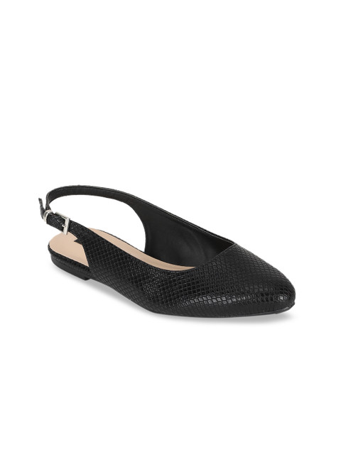 

Van Heusen Woman Black Textured Mules