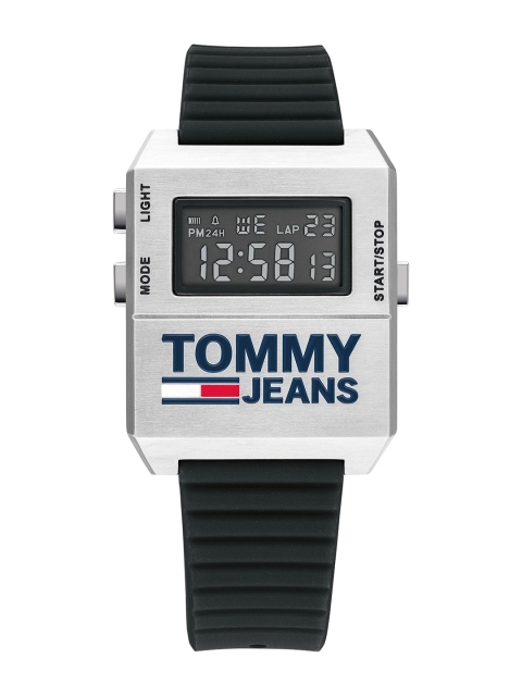 

Tommy Hilfiger Tommy Jeans Men Silver-Toned Digital Watch TH1791672W