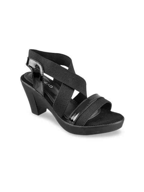 

SOLE HEAD Women Black Solid Sandals