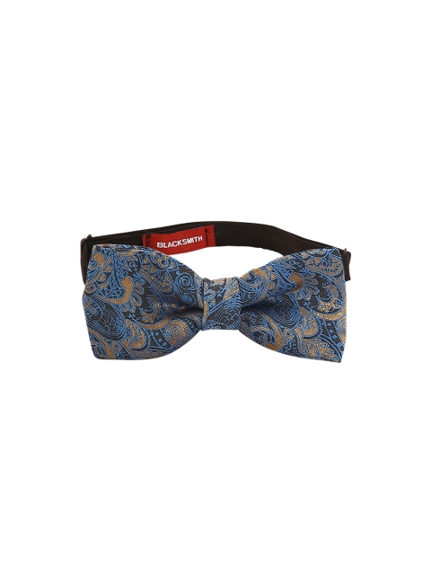 

Blacksmith Blue & Black Woven Design Bow Tie