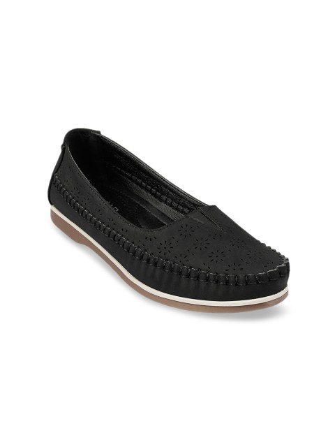 

SOLE HEAD Women Black Solid Ballerinas