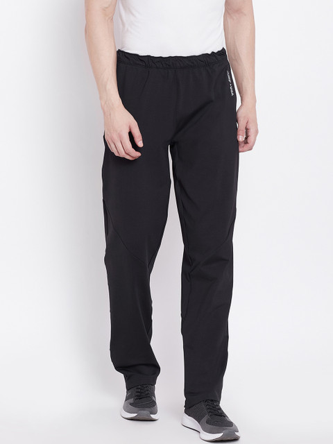 

JUMP USA Men Black Solid Track Pants