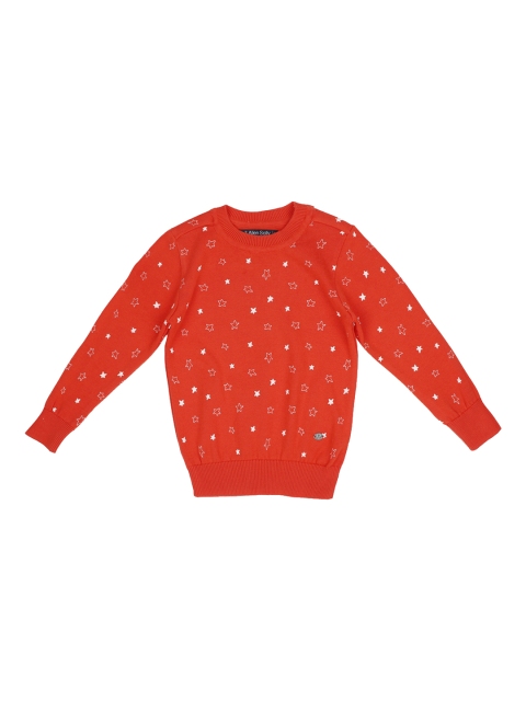 

Allen Solly Junior Girls Orange Printed Pullover Sweater