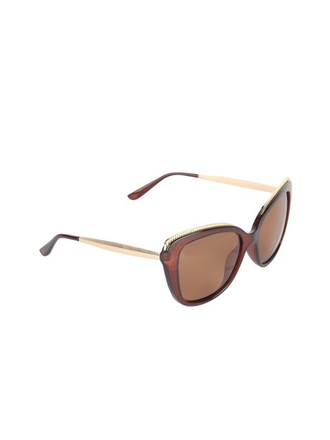 

Daniel Klein Women Butterfly Sunglasses DK4285-C2, Brown