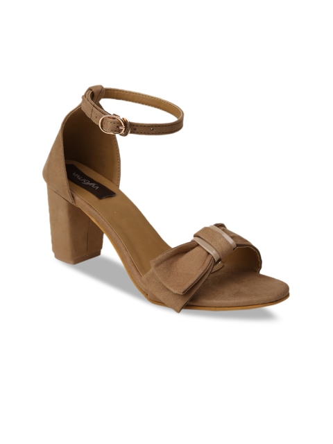 

VALIOSAA Women Beige Solid Sandals