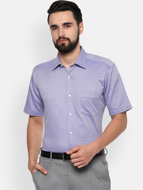 

Van Heusen Men Purple Regular Fit Printed Formal Shirt