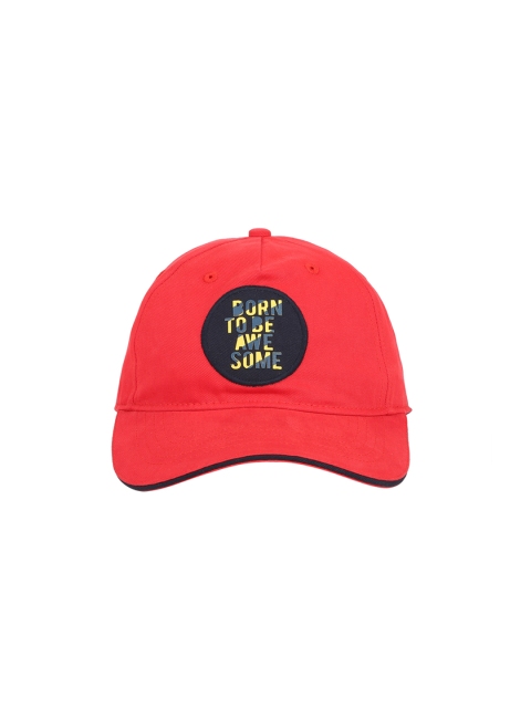 

Peter England Men Red Printed Twill Baseball Cap