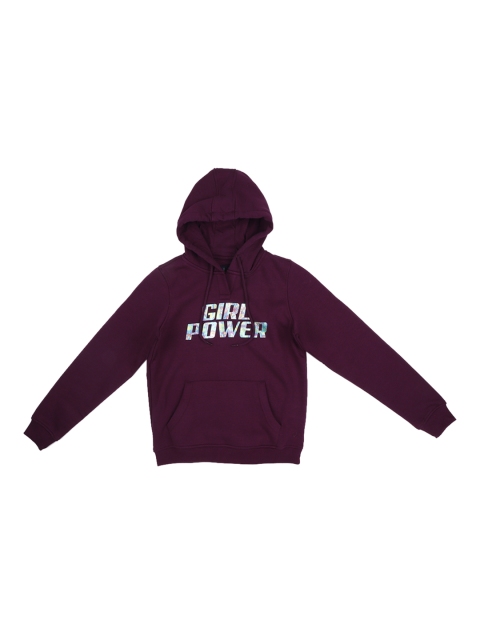 

Allen Solly Junior Girls Burgundy Printed Hooded Sweatshirt