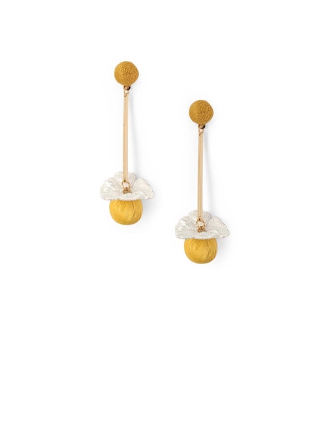 

Foxy Sperks Gold-Toned Geometric Drop Earrings