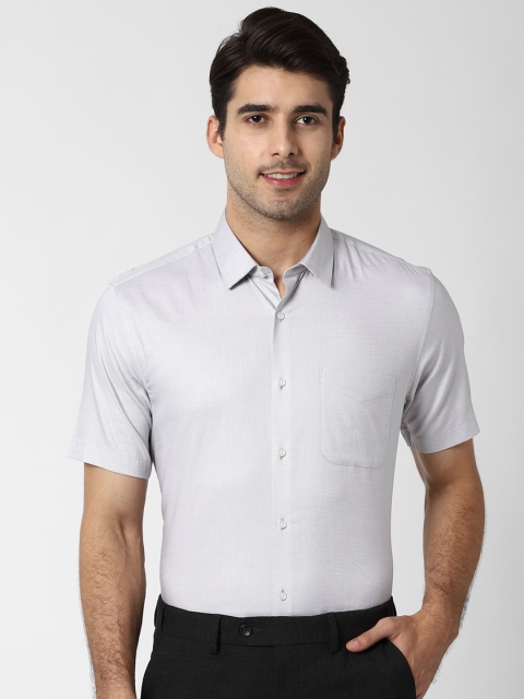 

Peter England Men Grey Regular Fit Printed Formal Shirt