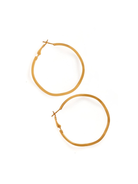 

Foxy Sperks Gold-Plated Geometric Hoop Earrings
