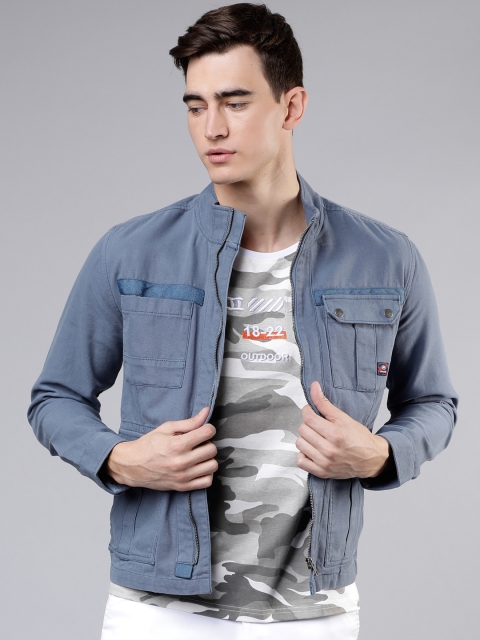 

Ecko Unltd Men Blue Solid Tailored Jacket