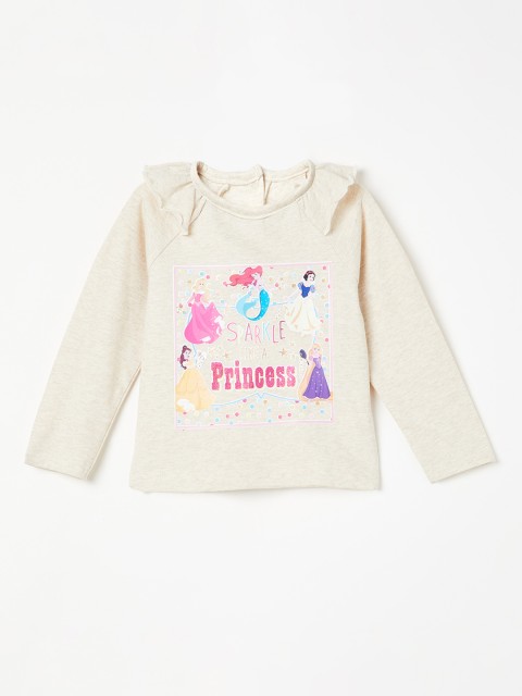 

Juniors by Lifestyle Girls Cream-Coloured Printed Top