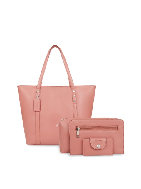 

Toteteca Pink Solid 4 Pieces Handbags Set