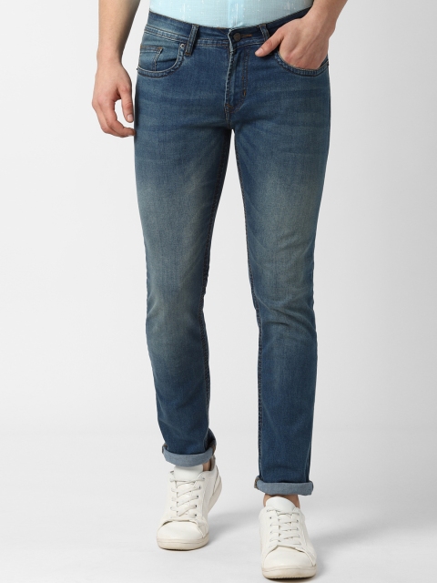 

Peter England Casuals Men Blue Skinny Fit Mid-Rise Clean Look Stretchable Jeans