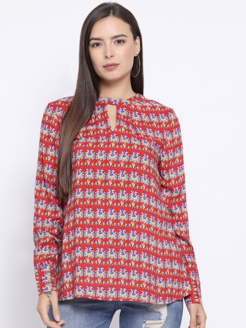 

Oxolloxo Women Red Printed Top