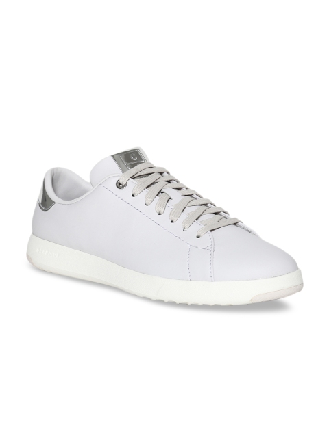 

Cole Haan Women Grey Leather Lightweight Sneakers