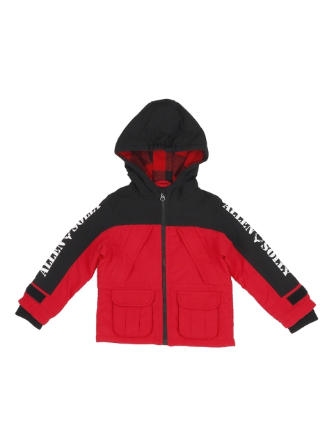 

Allen Solly Junior Boys Red & Black Colourblocked Padded Jacket