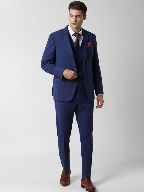 

Peter England Men Navy Blue Solid Single-breasted Slim-Fit Formal Suit