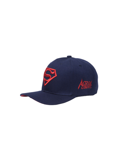 

TREEMODA Unisex Navy Blue & Red Embroidered Baseball Cap
