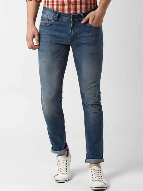 

Peter England Casuals Men Blue Slim Fit Mid-Rise Clean Look Stretchable Jeans