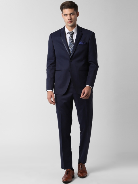 

Peter England Men Navy Blue Solid Single-Breasted Slim-Fit Formal Suit