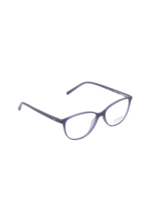 

Titan Women Blue Solid Full Rim Rectangle Frames TW1038MFP1