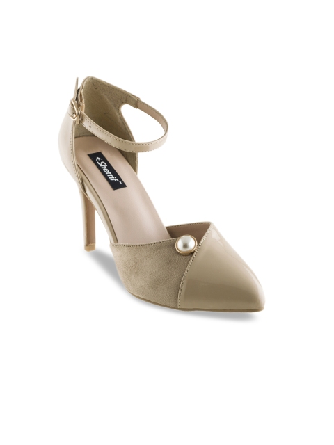

Sherrif Shoes Women Beige Solid Pumps