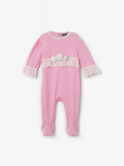 

Juniors by Lifestyle Girls Pink Solid Sleepsuit