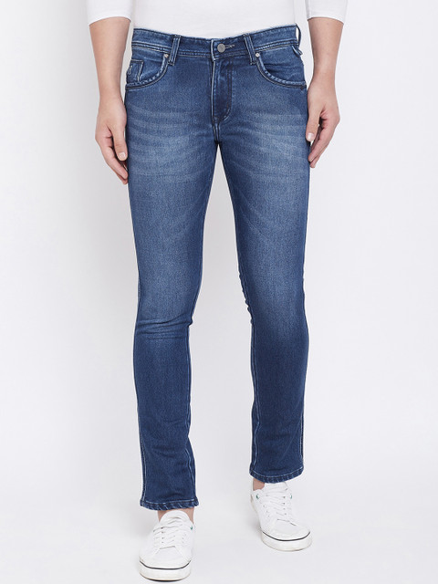 

KROSSSTITCH Men Blue Slim Fit Mid-Rise Clean Look Stretchable Jeans
