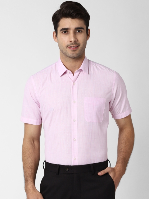 

Peter England Men Pink Regular Fit Solid Formal Shirt