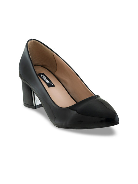 

Sherrif Shoes Women Black Solid Pumps