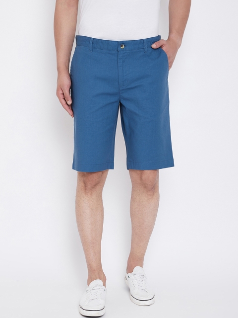 

KROSSSTITCH Men Blue Solid Slim Fit Chino Shorts