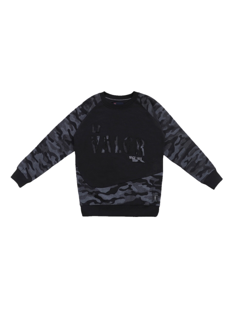 

Lil Tomatoes Boys Black & Grey Printed Sweatshirt