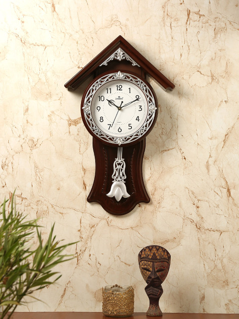 

ZANIBO White Abstract Shaped Solid Analogue Wall Clock 33 cm