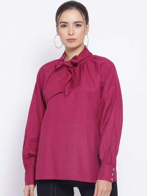 

Oxolloxo Women Magenta Solid Top