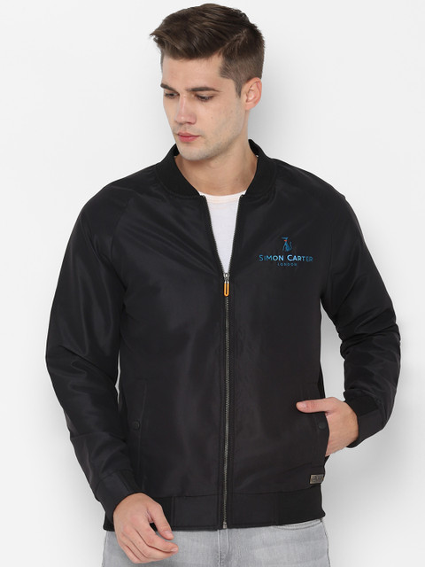 

SIMON CARTER LONDON Men Black Solid Padded Jacket Jacket