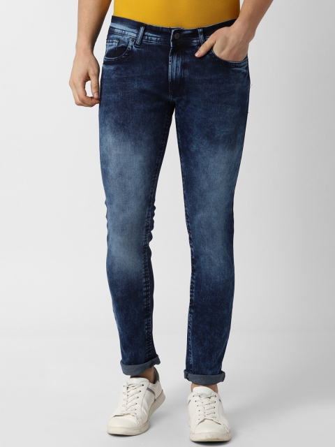 

Peter England Casuals Men Navy Blue Slim Fit Mid-Rise Clean Look Stretchable Jeans