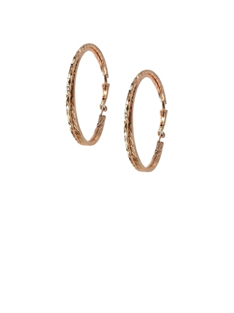 

Foxy Sperks Gold-Plated Circular Hoop Earrings
