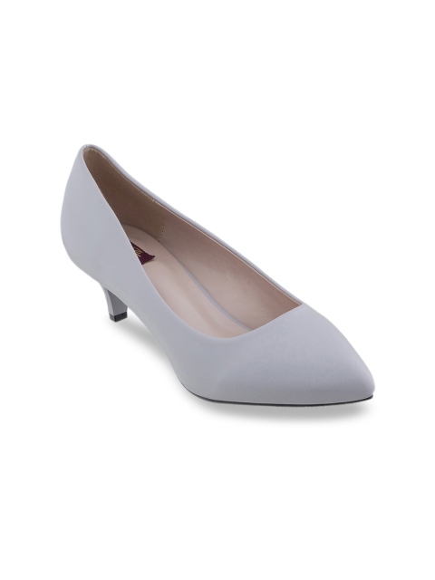 

SHUZ TOUCH Women Grey Solid Pumps