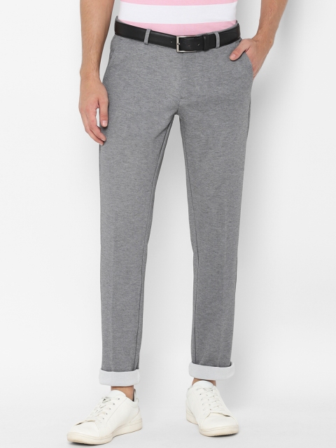 

Allen Solly Men Grey Slim Fit Solid Chinos