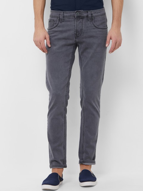 

Lawman pg3 Men Grey Skinny Fit Mid-Rise Clean Look Stretchable Jeans