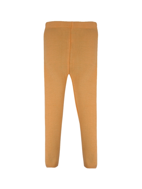 

RVK Girls Mustard Yellow Solid Ankle-Length Legging